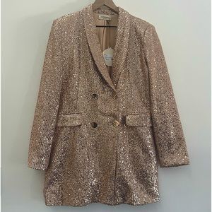 Saints & Hearts double breasted sequin blazer dress large L Taylor Swift concert